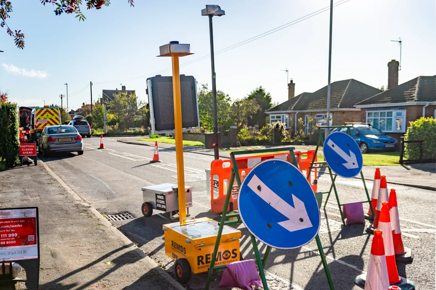 SolarLight REMOS installed on the road.